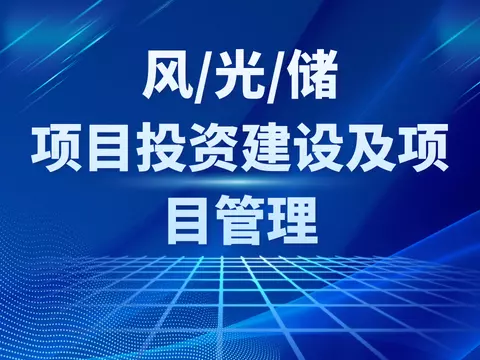 新能源（风光储）项目投资建设及项目管理综合培训